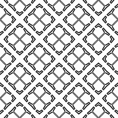 Seamless repeating pattern.  Black and white pattern for web page, textures, card, poster, fabric, textile.