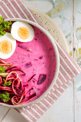 kholodnik Belarusian cold beetroot and soup