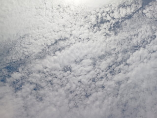 blue sky with white cloud background,Bfluffy cloud in the blue sky background,Clearing day and Good weather in the morning.meteorology, heaven, hope, peace, graphic resources, picturesque panoramic sc