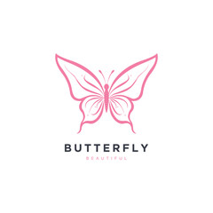 Butterfly icon symbol, Universal premium butterfly logo vector illustration template