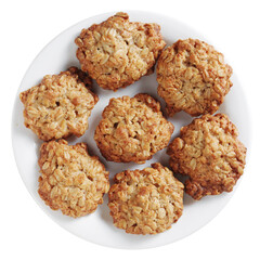 Oatmeal cookies on a plate