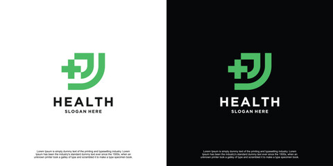 Latter Health Initial Logo Design