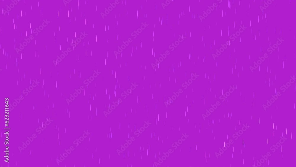 Poster falling particles of rain or snow on colored background. design. background with stream of falling r