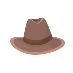 Flat vector men's and women's hats. Stylish men's and women's hats.