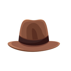Flat vector men's and women's hats. Stylish men's and women's hats.