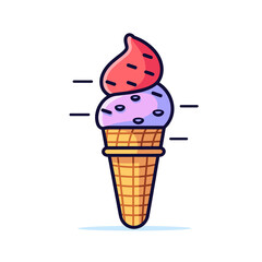 Ice cream, TShirt Design , graphic design, Generative Ai