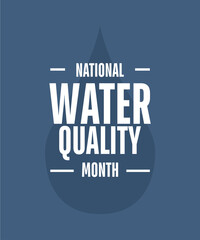 Obraz premium national water quality month