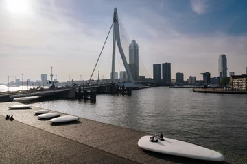 Fotobehang Ponte Erasmo Rotterdam © tabaro