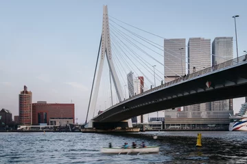 Foto op Canvas Ponte Erasmo Rotterdam © tabaro