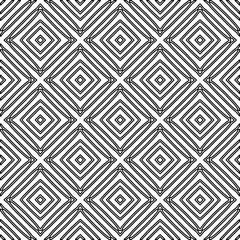 Texture with figures from lines. Black and white pattern for web page, textures, card, poster, fabric, textile. Monochrome graphic repeating design. 