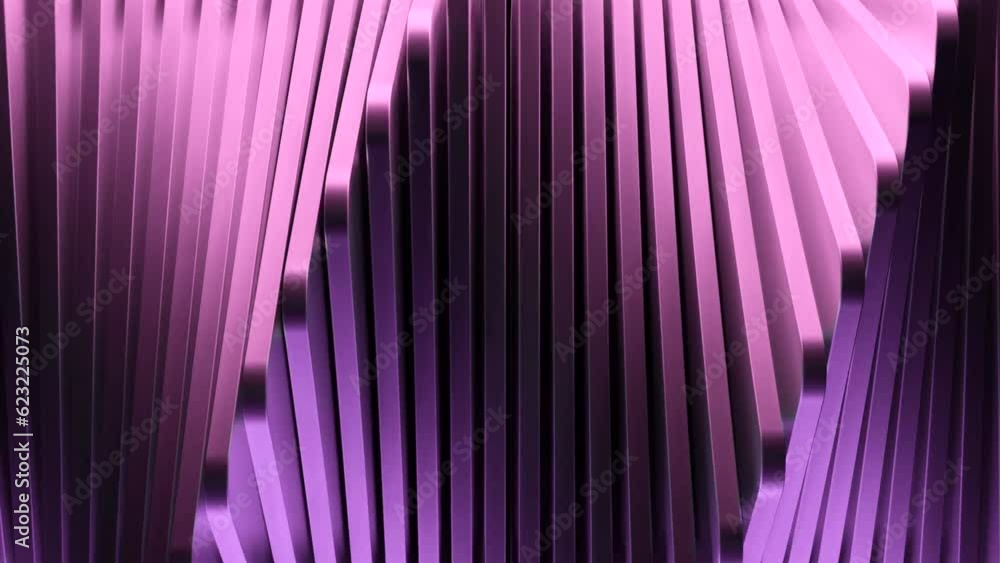 Poster 3d background of moving waves of folds. design. lines move in 3d spirals with folds. spiral with thr