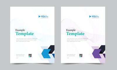 Company profile template and cover design