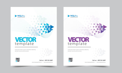 Company profile template and cover design