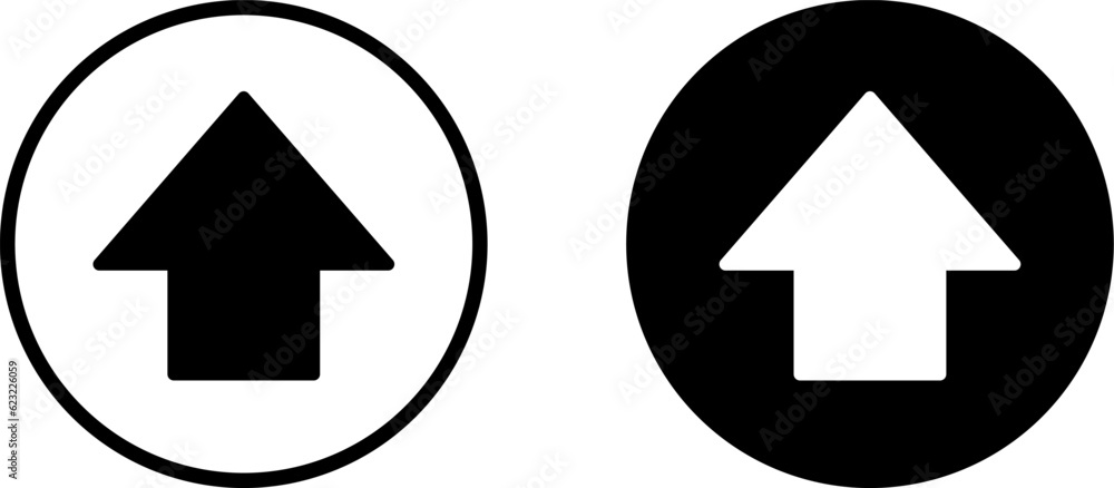 Poster one way only or this way only forward black and white sign round floor marking adhesive sticker icon