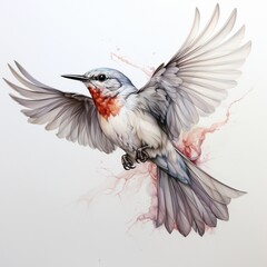 Obraz premium A flying bird.