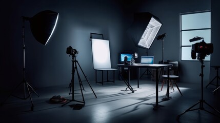 Captivating Moments: Explore the Art of Studio Photography with Cutting-Edge Equipment and Expert Lighting Techniques, generative AI