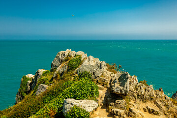 Landschaftlich schöne Wanderung zum Pointe du Grouin in der schönen Bretagne - Cancale -...