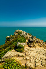 Landschaftlich schöne Wanderung zum Pointe du Grouin in der schönen Bretagne - Cancale -...