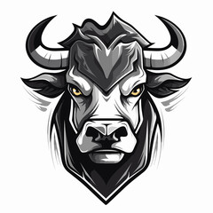 Esport vector logo cow, cow icon, cow head, vector, sticker