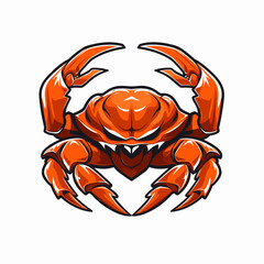Esport vector logo crab, crab icon, crab head, vector, sticker