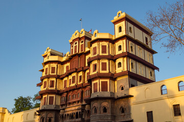 Rajwada, Indore, Madhya Pradesh. Also known as the Holkar Palace or Old Palace. Indian...