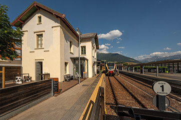 Bahnhof- Malles Venosta, South Tyrol, Italy.