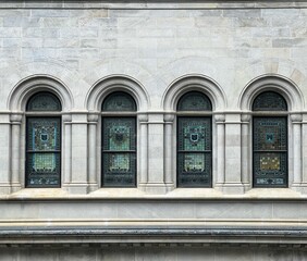 windows of the building