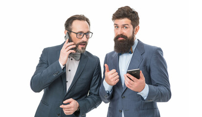 Successful business call. Business information. Mobile call concept. Corporate communication....