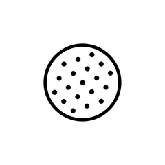 Obraz premium black and white golfball abstract