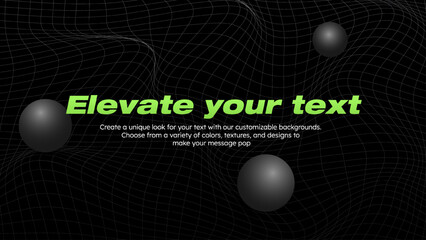 Template of poster for website