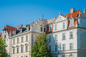 Art Nouveau architecture buildings in Riga