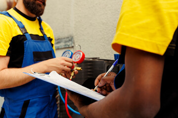 Knowledgeable professionals tasked to do air conditioner check, refilling refrigerant. Competent...