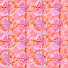 Abstract polka dots seamless paint circle pattern for wrapping paper and fabrics and linens and kids accessories