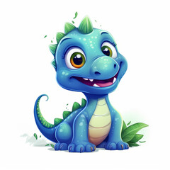 Colorful & Fun: Kids' Cartoon Dino Art | Comical Tyrannosaurus, Smart Reptiles & Fantasy Dragons