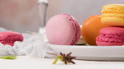 French sweet macarons