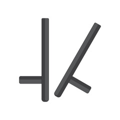 stick icon logo vector design template