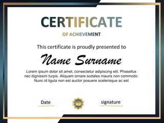 modern certificate of completion template