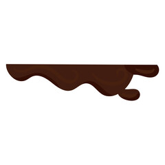 Isolated colored melted chocolate effect Vector
