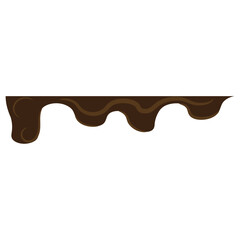 Isolated colored melted chocolate effect Vector