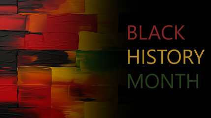 Black History Month colourful abstract background illustration racial equality justice racism and discrimination - obrazy, fototapety, plakaty
