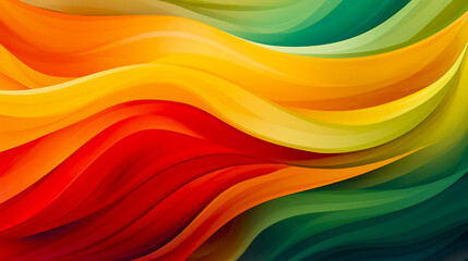 Black History Month wave style background racial equality and justice celebration image red yellow green banner
