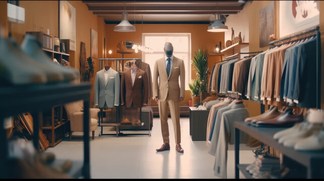 Modern men fashion store, Modern men clothing store