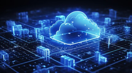 Fototapeta premium cloud computing and its benefits