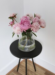 Bouquet of pink peonies