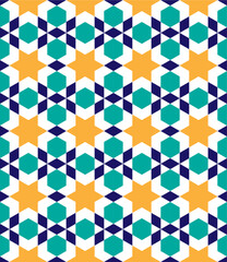 Seamless Arabic and Islamic geometric pattern