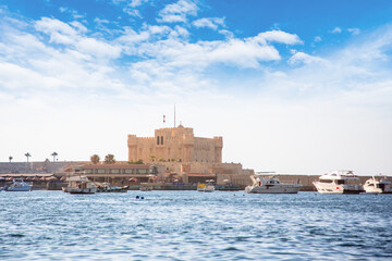 Fishing boats, Qaitbay Port Castle, Alexandria 3-Jul-2023
