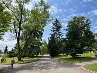 Nordheim Cemetery Park or Park of the Nordheim cemetery - Park des Nordheimer Friedhofs oder Friedhofspark Nordheim - Zürich (Zurich or Zuerich), Switzerland (Schweiz)