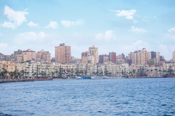 Fototapeta na wymiar Panorama view of Alexandria, Egypt 2-Jul-2023