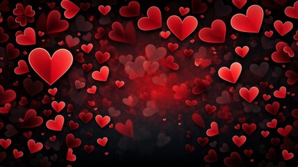 valentines red heart pattern background