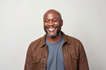 Portrait of a happy african american man smiling at camera